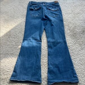 American Eagle next level stretch low rise flare jeans size 12